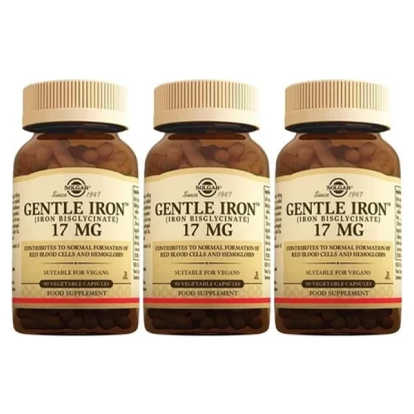 Solgar Gentle Iron 17 Mg 90 Kapsül 3'lü - Görsel 4
