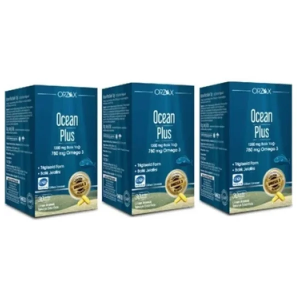 Ocean Plus Balık Yağı Omega-3 1200 Mg 30 Kapsül 3'lü Paket (Skt:03/2026) - Görsel 6