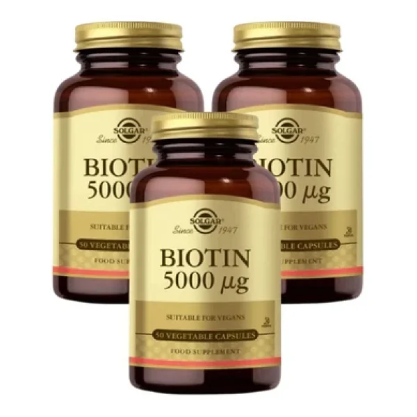 Solgar Biotin 5000 Mg 50 Kapsül 3'lü - Görsel 4