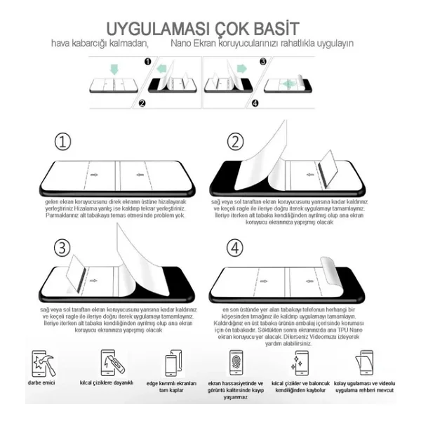 Tecno Camon 40 Pro Uyumlu Nano Full Arka Kaplama Ultra İnce Af Epu Mat - Starex - Görsel 5