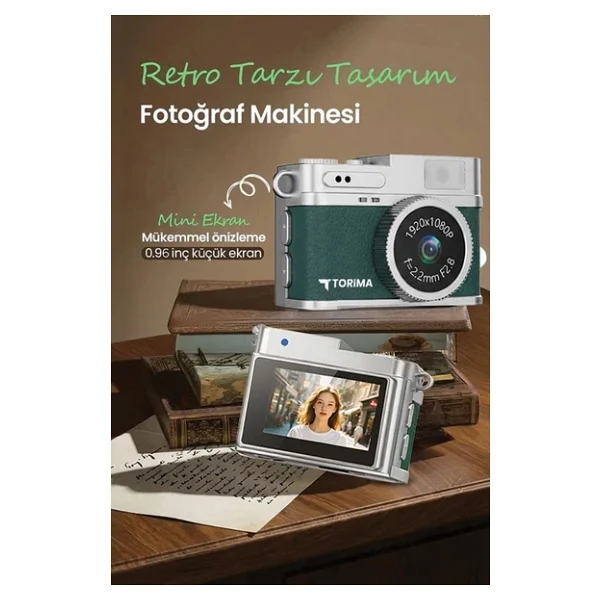 Torima Cmr35 Koyu Yeşil Dijital Fotoğraf Makinesi - Görsel 7