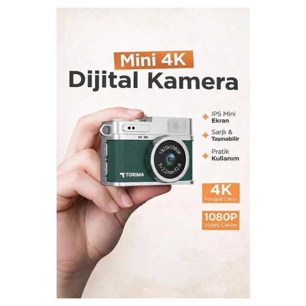 Torima Cmr35 Koyu Yeşil Dijital Fotoğraf Makinesi - Görsel 4