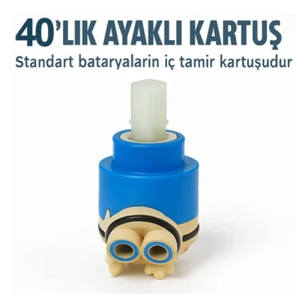 40' Lık Ayaklı Batarya Kartuşu Standart Aç Kapa Bataryalara Uyumludur Mix Model - Görsel 4