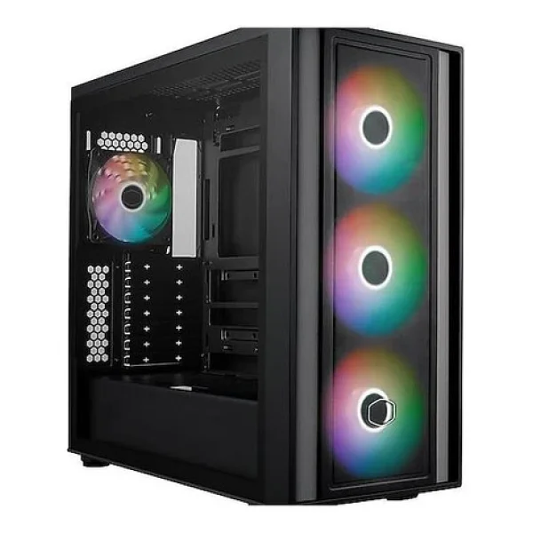 Cooler Master Masterbox 600 Mb600-Kgnn-S00 Argb Fanlı Siyah E-Atx Bilgisayar Kasası - Görsel 4