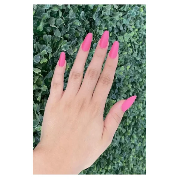 Caş Dekorasyon Pembe Renk 12'li Takma Tırnak Yapıştırıcılı - Görsel 3