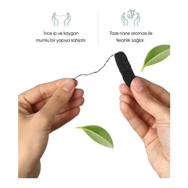 T-Brush Activated Charcoal Diş İpi Refill 30 M - Görsel 4