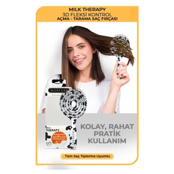 Morfose Milk Therapy Oval Saç Fırçası - Görsel 4