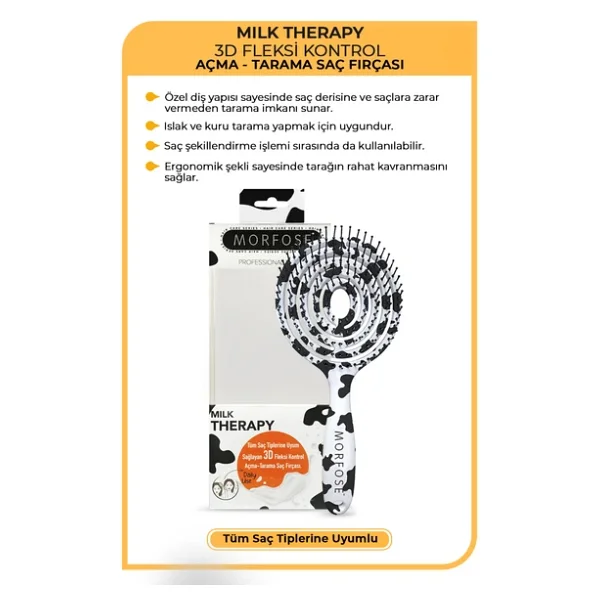 Morfose Milk Therapy Oval Saç Fırçası - Görsel 3