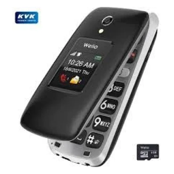 Welio Wkey T310 4g Tuşlu Kapaklı Cep Telefonu Kameralı Asker Telefonu Yaşlı Cep Telefonu (Kvk Garantili) - Kırmızı - Görsel 2