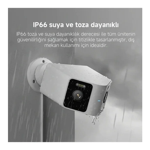 Xiaomi Cw100 Dual 3 Mp Gece Görüşlü Dış Mekan Ip Wi-Fi Güvenlik Kamerası - Görsel 3