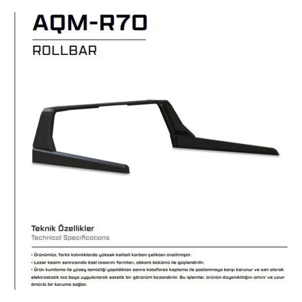 Foton Tunland V9 Model Uyumlu Roll Bar Tent Aqm4wd R70 - Görsel 6
