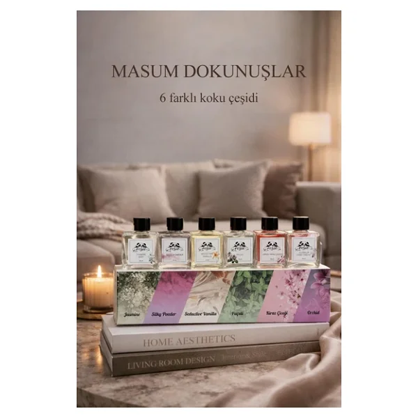 Rosie Masum Dokunuşlar - 6'lı Çubuklu Oda Kokusu Hediye Seti - Görsel 7
