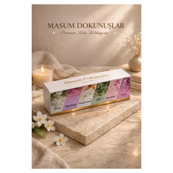 Rosie Masum Dokunuşlar - 6'lı Çubuklu Oda Kokusu Hediye Seti - Görsel 3