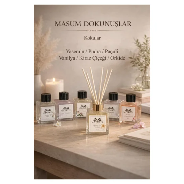 Rosie Masum Dokunuşlar - 6'lı Çubuklu Oda Kokusu Hediye Seti - Görsel 5