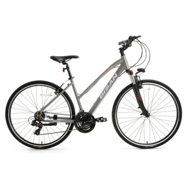 Bisan Trx 8200 V Gri-Beyaz 21 Vites 28 Jant Kadın Şehir Bisikleti - Görsel 4