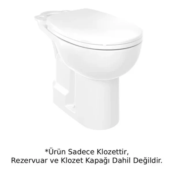 Creavit Bd305 Bedensel Engelli Alttan Çıkışlı Klozet - Beyaz - Görsel 4