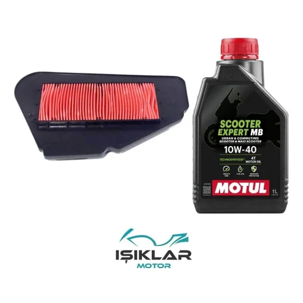 Sym Fiddle 3 125 Motul Yağ Ve Hava Filtre Bakım Seti Bs0034 - Görsel 3