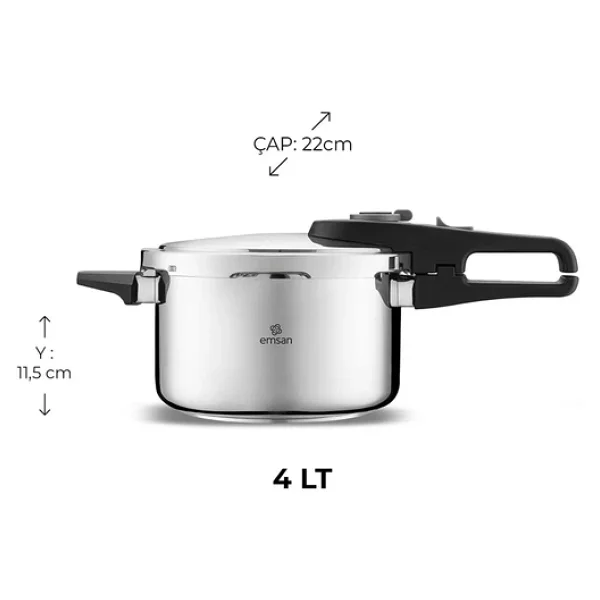 Emsan Fast Cooker 4 Lt +6 Lt Düdüklü Tencere - Görsel 8