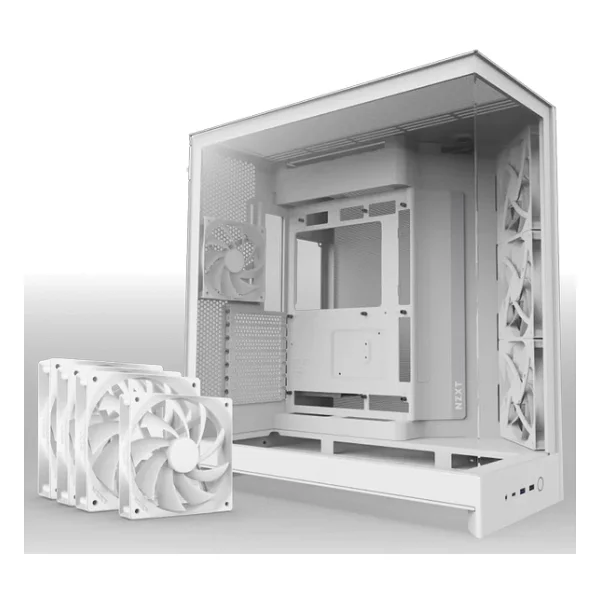 Nzxt H9 Flow Large Cm-H92fw-01 Fanlı Beyaz E-Atx Oyuncu Kasası - Görsel 7