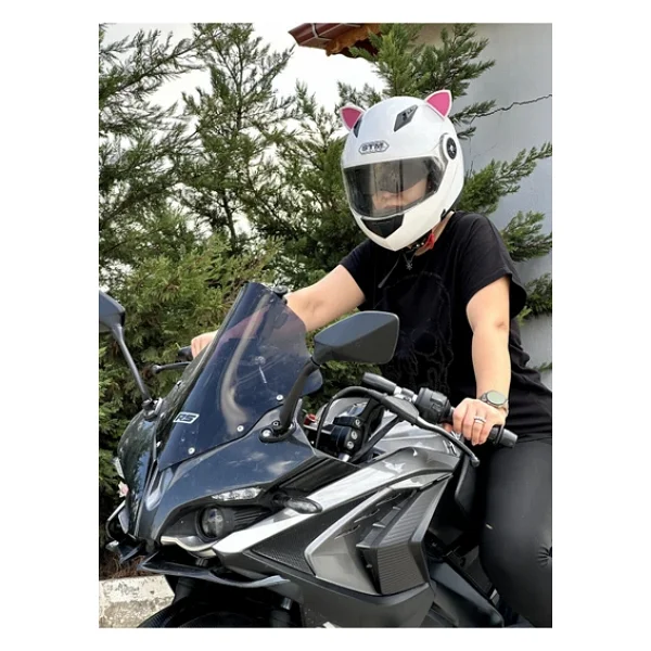 Butik Motor & Motosiklet Kedi Kulaklı Kask Dış Aksesuar - Görsel 2