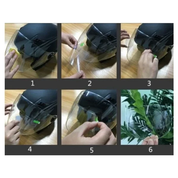 Kask Yağmur Kaydırıcı - Anti-Sis Hidrofobik Film - Görsel 4