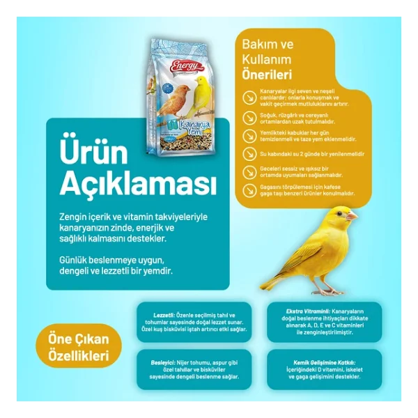 Kanarya Yemi 500 G - 12 Adet - Görsel 2
