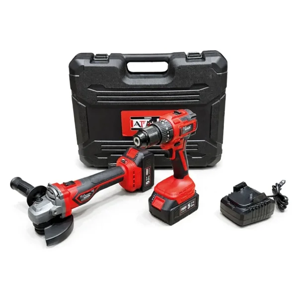 Attlas Atbl 21 2'li Kömürsüz Set Akülü Darbeli Matkap + Taşlama A0104099 - Görsel 6