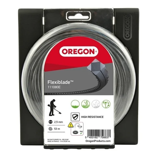 Oregon 111090e Flexiblade Tırpan Misinası 3.5 Mm 143 Mt Siyah - Görsel 4