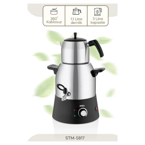 Sinbo Stm-5817 2000 W Çelik Semaver - Görsel 5