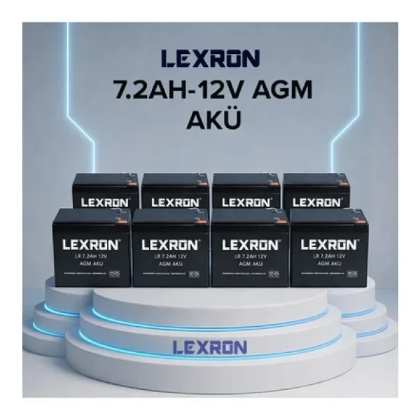 Lexron 7.2ah 12v Agm Akü 8 Adet - Görsel 3