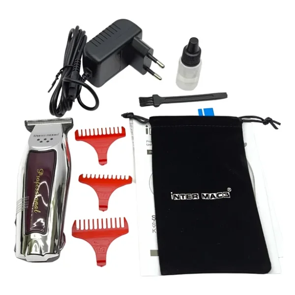 İnter Mac3 Tc-1071 Profesyonel Şarjlı Ense Çizim Ve Sakal Şekillendirme Makinesi - T-Cut Bıçak - Görsel 3