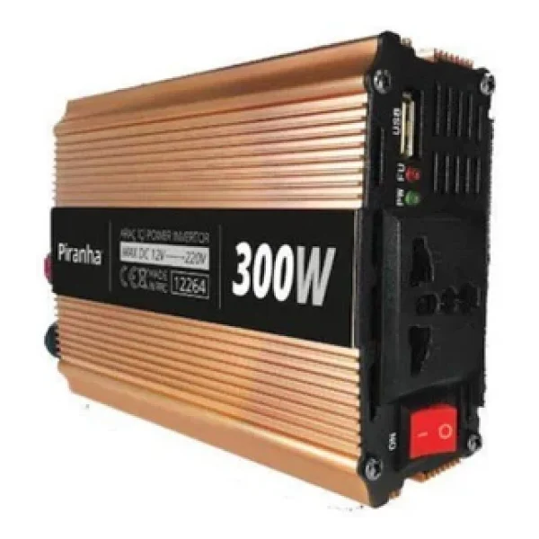Piranha 12264 300 W 12/220 V Voltaj Çevirici İnverter - Görsel 3