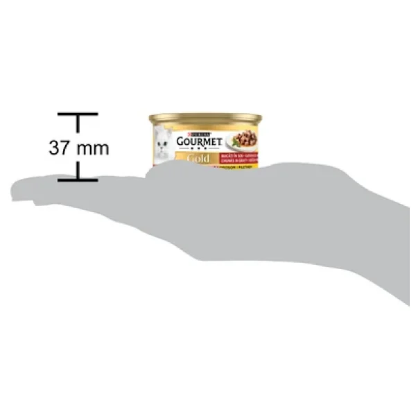 Gourmet Parça Etli Soslu Somonlu Ve Tavuklu 85 Gr 24'lü Yetişkin Konserve Kedi Maması - Görsel 7