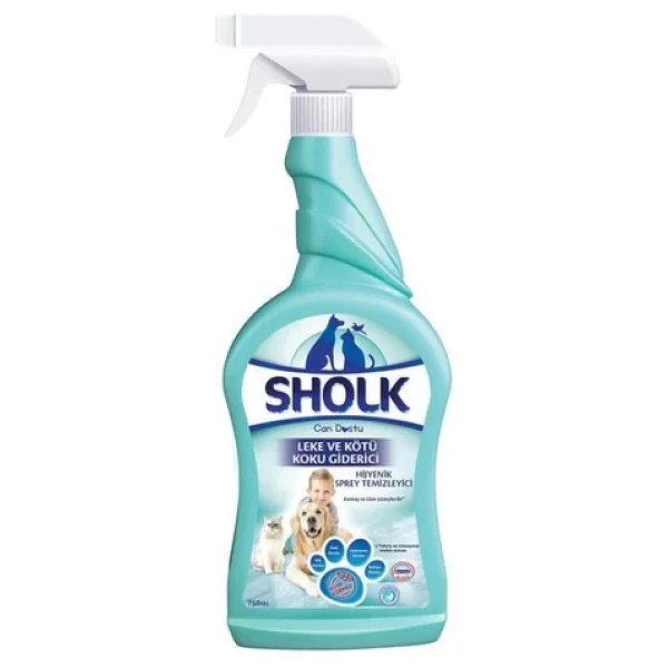 Sholk 750 Ml Leke Ve Koku Giderici Köpek Hijyenik Temizleyici Sprey - Görsel 3