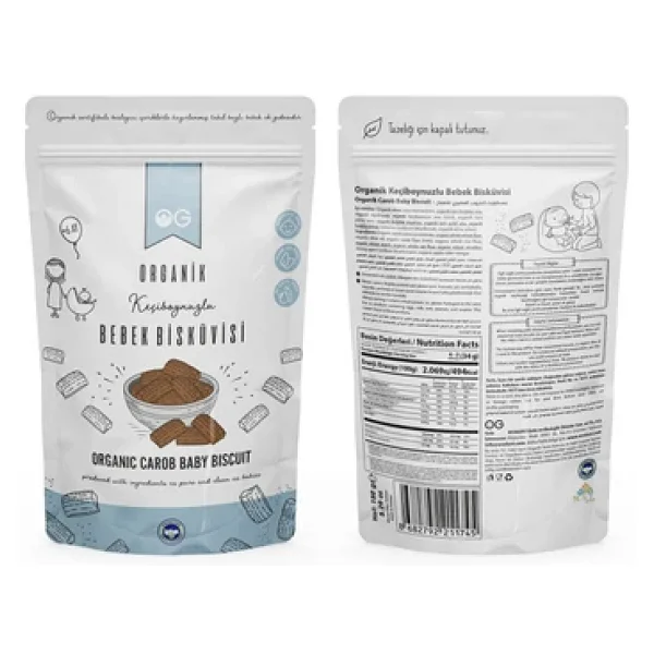 Og Natural Organik Keçiboynuzlu Bebek Bisküvisi 150 Gr 2 Adet - Görsel 8