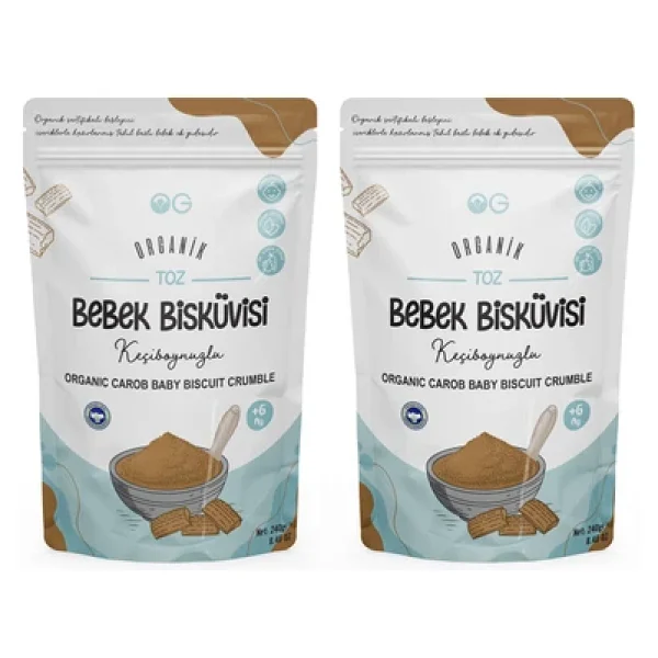 Og Natural Keçiboynuzlu Toz Bebek Bisküvisi 240 Gr 2 Adet - Görsel 7