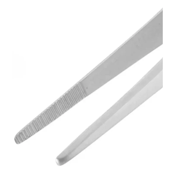 Penset 13 Cm Düz Küt Uçlu Nikel Kaplama - Görsel 4