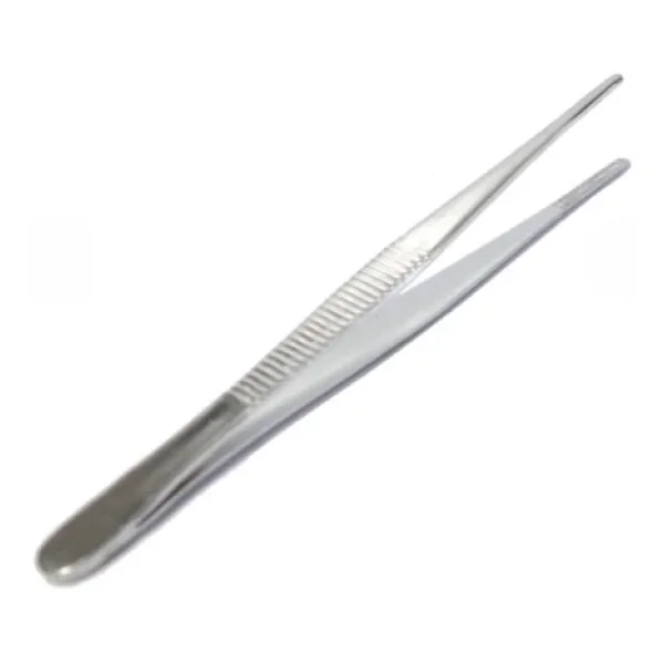Penset 13 Cm Düz Küt Uçlu Nikel Kaplama - Görsel 2