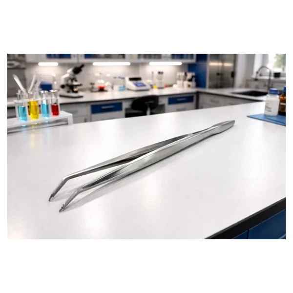 Penset 13 Cm Eğri Uçlu Nikel Kaplama - Görsel 5