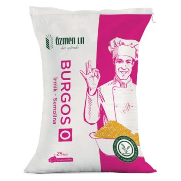 Özmen Burgos 0 Semolina İrmik 25 Kg - Görsel 3