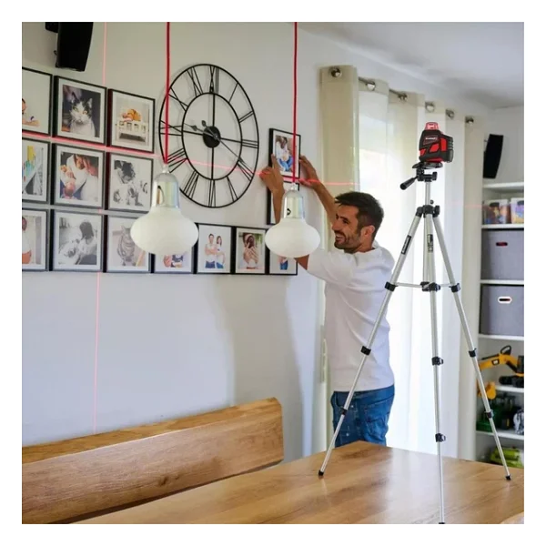 Einhell Lazer Ölçüm Cihazları İçin Tripod (Ölçüm Cihazı Aksesuarları, Yüksekliği Ayarlanabilir 37 Cm - 110 Cm, Çantada 37 Cm Taşıma Yüksekliği, 1/4 İnç Diş) - 2270115 - Görsel 4