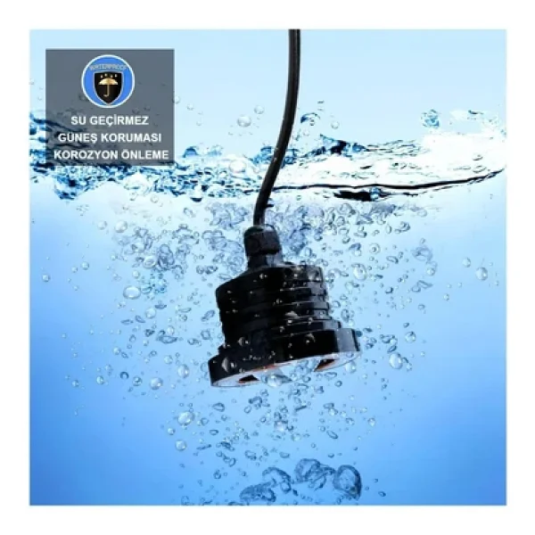 Mercekli Angel Yuvarlak LED Beyaz Sis Farı 7.6cm Metal Gövde - Görsel 5
