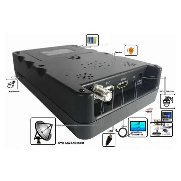 Magbox Mg-368hd Full HD Lcd Ekranlı Görüntülü Dijital Uydu Yön Bulucu - Görsel 4