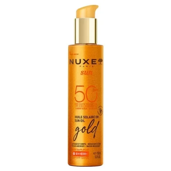 Nuxe Sun Gold Işıltı 150 Ml 50 Faktör Bronzlaştırıcı Yağ - Görsel 2
