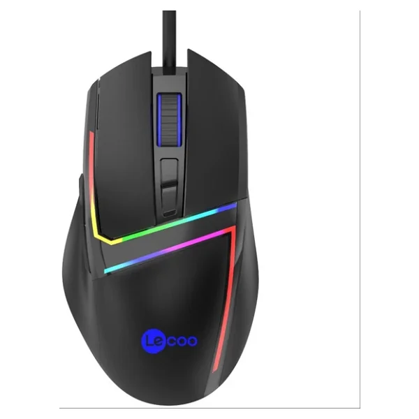 Lenovo Lecoo Ms106 RGB Ergonomik Optik Kablolu Oyuncu Mouse - Görsel 4