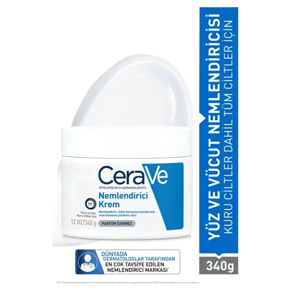 Cerave Moisturising Cream 340 Gr Nemlendirici Krem - Görsel 4