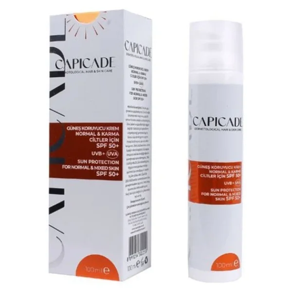 Capicade Normal Ve Karma Ciltler İçin Güneş Koruyucu Krem Spf 50+ 100 Ml - Görsel 3