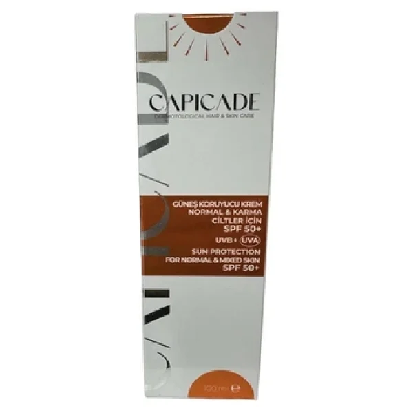Capicade Normal Ve Karma Ciltler İçin Güneş Koruyucu Krem Spf 50+ 100 Ml - Görsel 2