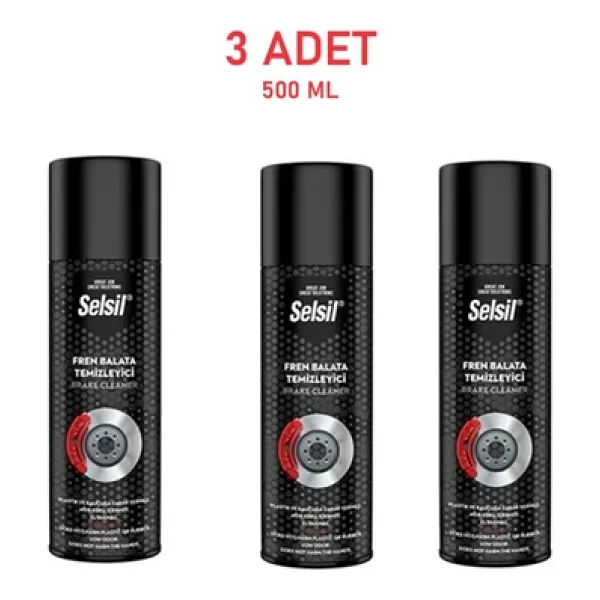 Selsil Fren Balata Temizleme Spreyi 500 Ml 3 Adet - Görsel 3