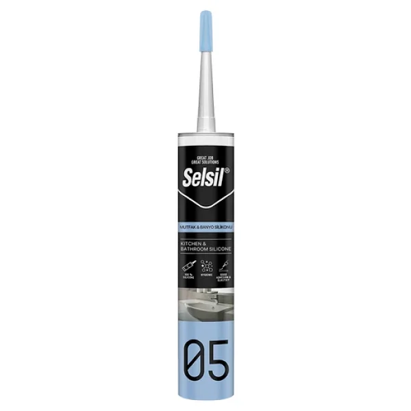 Selsil 05 280 Ml Beyaz Mutfak Ve Banyo Silikonu - Görsel 5